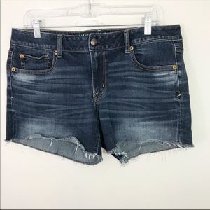 AEO | Stretch Raw Hem Distressed Jean Shorts Sz 14